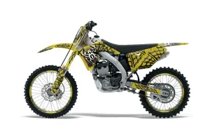 Suzuki RMZ 250 Dirt Bike Graphic Kit - 2010-2018 Widow Maker Yellow