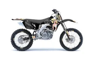 Suzuki RMZ 450 Dirt Bike Graphic Kit - 2007 Mandy Black