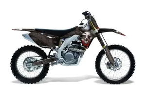 Suzuki RMZ 450 Dirt Bike Graphic Kit - 2008-2016 Bone Collector Black