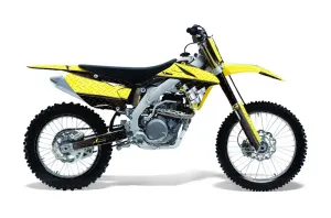 Suzuki RMZ 450 Dirt Bike Graphic Kit - 2008-2016 Diamond Race Yellow