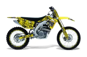 Suzuki RMZ 450 Dirt Bike Graphic Kit - 2008-2016 Motorhead Yellow