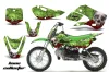 Suzuki DRZ 110 Dirt Bike Graphic Kit - All Years Bone Collector Green