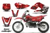 Suzuki DRZ 110 Dirt Bike Graphic Kit - All Years Bone Collector Red