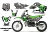 Suzuki DRZ 110 Dirt Bike Graphic Kit - All Years Checkered Skull Green