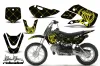 Suzuki DRZ 110 Dirt Bike Graphic Kit - All Years Silver Star - Reloaded Yellow