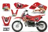 Suzuki DRZ 110 Dirt Bike Graphic Kit - All Years Vegas Baller Red