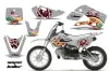 Suzuki DRZ 110 Dirt Bike Graphic Kit - All Years Vegas Baller Silver