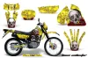Suzuki DRZ 200 SE Dirt Bike Graphic Kit - 1996-2009 Bone Collector Yellow
