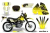 Suzuki DRZ 200 SE Dirt Bike Graphic Kit - 1996-2009 Carbon X Yellow