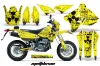 Suzuki DRZ 400 S Metal Tank Dirt Bike Graphic Kit - 2000-2023 Meltdown Yellow