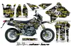 Suzuki DRZ 400 S Metal Tank Dirt Bike Graphic Kit - 2000-2023 Silver Star - Silverhaze Yellow