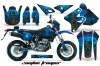 Suzuki DRZ 400 S Metal Tank Dirt Bike Graphic Kit - 2000-2023 Zombie Trooper Blue