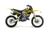Suzuki RM 125 Dirt Bike Graphic Kit - 1992 Carbon X Yellow