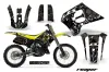 Suzuki RM 125 Dirt Bike Graphic Kit - 1993-1995 Reaper Black