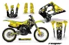 Suzuki RM 125 Dirt Bike Graphic Kit - 1993-1995 Reaper Yellow