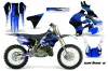 Suzuki RM 125 Dirt Bike Graphic Kit - 1996-1998 Carbon X Blue