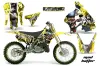 Suzuki RM 125 Dirt Bike Graphic Kit - 1996-1998 Mad Hatter Yellow