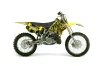 Suzuki RM 125 Dirt Bike Graphic Kit - 1996-1998 Skulls and Hammers Yellow