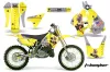 Suzuki RM 125 Dirt Bike Graphic Kit - 1996-1998 T Bomber Yellow