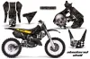 Suzuki RM 125 Dirt Bike Graphic Kit - 1999-2000 Checkered Skull Black