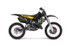 Suzuki RM 125 Dirt Bike Graphic Kit - 1999-2000 Checkered Skull Black