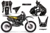 Suzuki RM 125 Dirt Bike Graphic Kit - 1999-2000 Reaper Black