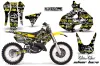 Suzuki RM 125 Dirt Bike Graphic Kit - 1999-2000 Silver Star - Silverhaze Yellow
