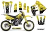 Suzuki RM 250 Dirt Bike Graphic Kit - 1989-1992 Reaper Yellow