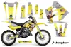 Suzuki RM 250 Dirt Bike Graphic Kit - 1989-1992 T Bomber Yellow