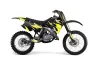 Suzuki RM 250 Dirt Bike Graphic Kit - 1989-1992 Tribal Flames Yellow