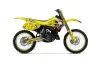 Suzuki RM 250 Dirt Bike Graphic Kit - 1993-1995 Bone Collector Yellow