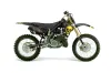 Suzuki RM 250 Dirt Bike Graphic Kit - 1996-1998 Checkered Skull Yellow
