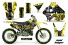 Suzuki RM 250 Dirt Bike Graphic Kit - 1996-1998 Mad Hatter Yellow