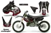 Suzuki RM 250 Dirt Bike Graphic Kit - 1999-2000 Bone Collector Black
