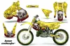 Suzuki RM 250 Dirt Bike Graphic Kit - 1999-2000 Bone Collector Yellow