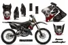 Suzuki RM 250 Dirt Bike Graphic Kit - 2001-2009 Bone Collector Black