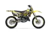 Suzuki RM 250 Dirt Bike Graphic Kit - 2001-2009 Mad Hatter Yellow