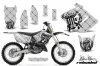 Suzuki RM 250 Dirt Bike Graphic Kit - 2001-2009 Silver Star - Reloaded Silver