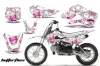 Suzuki RM 65 Dirt Bike Graphic Kit - All Years Butterfly White