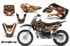 Suzuki RM 65 Dirt Bike Graphic Kit - All Years Firestorm Black