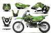 Suzuki RM 65 Dirt Bike Graphic Kit - All Years Reaper Green