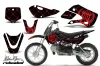 Suzuki RM 65 Dirt Bike Graphic Kit - All Years Silver Star - Reloaded Red