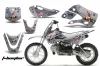 Suzuki RM 65 Dirt Bike Graphic Kit - All Years T Bomber Silver