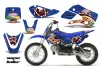 Suzuki RM 65 Dirt Bike Graphic Kit - All Years Vegas Baller Blue