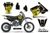 Suzuki RM 85 Dirt Bike Graphic Kit - 2001-2023 Silver Star - Reloaded Yellow
