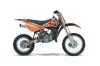 Suzuki RM 85 Dirt Bike Graphic Kit - 2001-2023 T Bomber Orange
