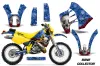 Suzuki RMX 250 Dirt Bike Graphic Kit - 1989-1998 Bone Collector Blue