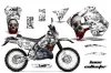 Suzuki RMX 250 S Dirt Bike Graphic Kit - 1996-1998 Bone Collector White