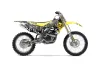 Suzuki RMZ 250 Dirt Bike Graphic Kit - 2004-2006 Checkered Skull Yellow