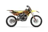 Suzuki RMZ 250 Dirt Bike Graphic Kit - 2004-2006 Firestorm Black